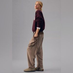 By Anthropologie Mixed Draped Parachute Pants